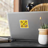 Vinyl Trail Etiquette Yield Decal-3x3