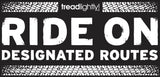 Ride On Designated Routes Window Decal