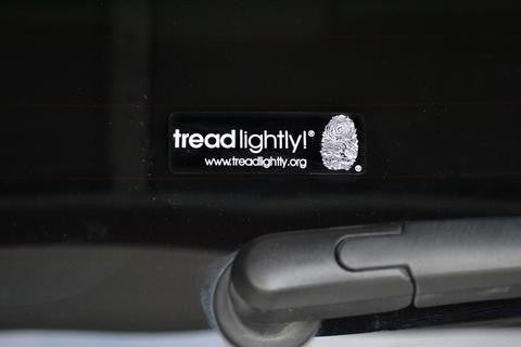 Small Tread Lightly! Decal (1X3)